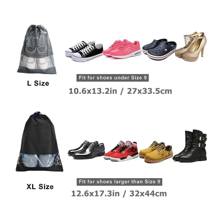 4pcs-shoes-storage-organizer-bags-travel-portable-closet-bag-space-saving-waterproof-pocket-clothing-transparent-hanging-bag