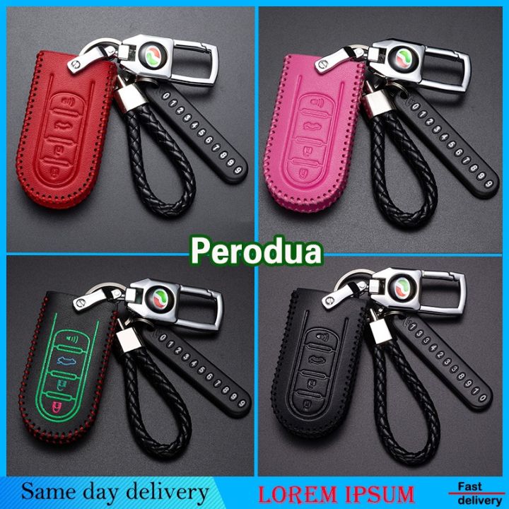 perodua-leather-car-key-cover-case-myvi-bezza-axia-aruz-remote-casing-sarung-kunci-2021-2020-accessories-aksesori-2018