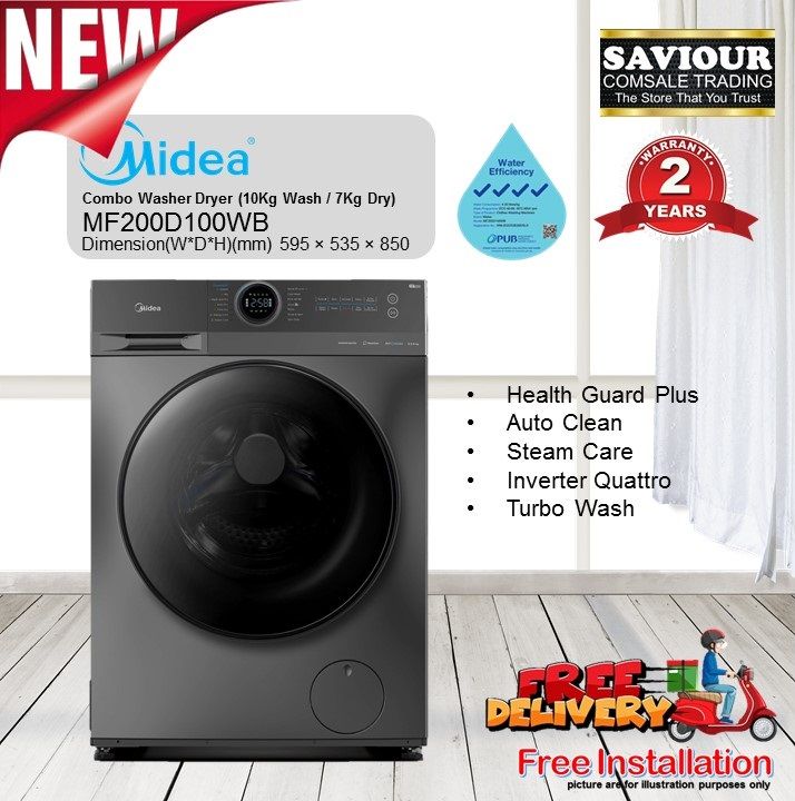 7kg washer dryer combo