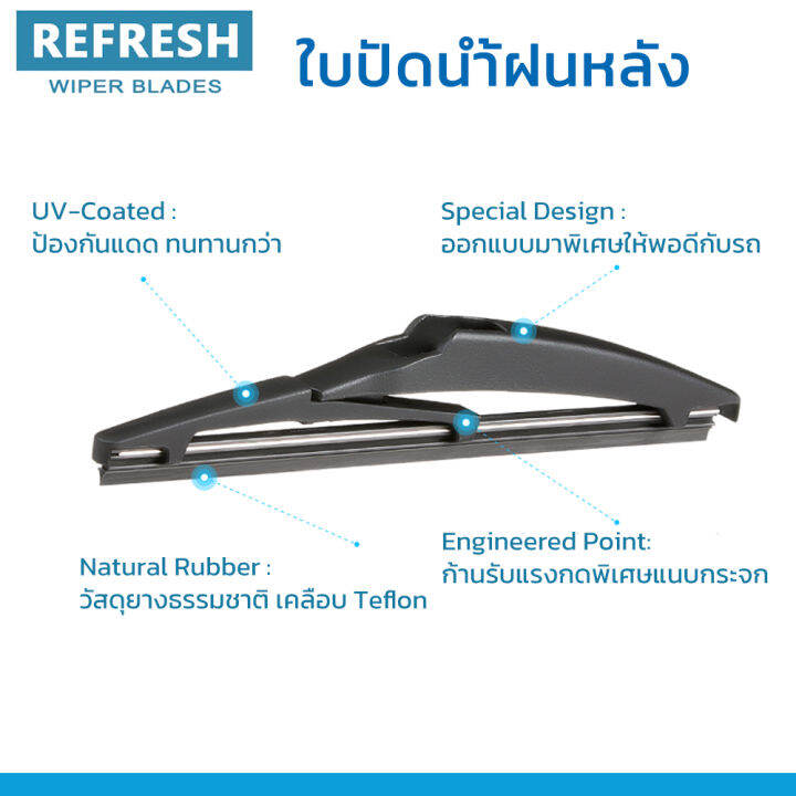 ใบปัดน้ำฝนหลัง-refresh-สำหรับ-toyota-yaris-2013-2017-ขนาด-16-rb600-backfit-ตรงรุ่น-รูปทรงสปอร์ต-พร้อมยางรีดน้ำเกรด-oem-ติดรถ-ติดตั้งเองได้ง่าย