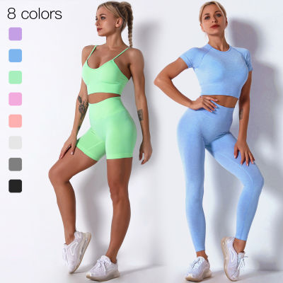 Women Fitness Yoga Sets Newest Bra+Leggings Seamless Sports Suits High Waist GYM Fitness Pants Sportswear Workout