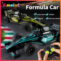 Kmoist F1รถ RC สูตรรถควบคุมระยะไกลของเล่นแบบชาร์จปิดถนนแข่งความเร็วสูงดริฟท์รถสปอร์ตของเล่นสำหรับเด็กผู้ชายของขวัญเด็ก