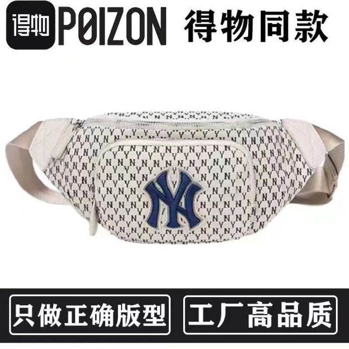 mlb-official-ny-korean-version-of-ny-messenger-bag-presbyopia-yankees-pocket-bag-men-and-women-same-style-retro-student-chest-bag-sports-and-leisure-shoulder-bag