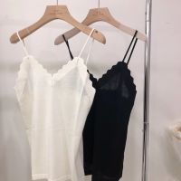 【HOT】✎ Naizaiga wool white black 2023 spring summer slip vest pullovers girl sleevelss FY12