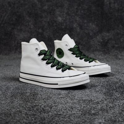 2024 Green Lace Chuck 1970s All Star milk white high-top retro canvas letter laces casual canvas shoes for men and women-B42