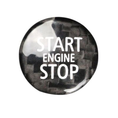 Carbon Fiber Engine Start Stop Button Interior Trim Cover Sticker for R55 R56 R57 R58 R59 R60 R61