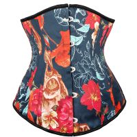 【cw】 FloralWomen Corset Gothic Underbust Corset and Waist cincher Bustiers Top WorkoutBody BeltsizeS 6XL