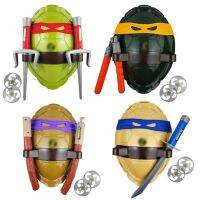 [AhQ ornaments] Teenage Mutant Ninja Turtles Anime Figure Movie Fantasy Armor Toy Weapon Leo Raph Mikey Don Cosplay Shell Props For Boy Kids Toy