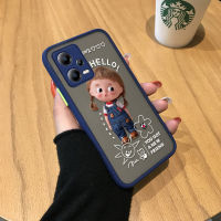 เคสโทรศัพท์มือถือสำหรับ Xiaomi Redmi Note 12 5G Xiaomi Poco X5 5G น่ารักสาวๆมีน้ำค้างแข็งโปร่งใสแบบแข็งเคสใส่โทรศัพท์คลุมทั้งหมดเคสป้องกันกล้อง