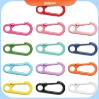 GAIYUAN 5pcs 13 สี ตะขอโลหะผสมสังกะสี Push Trigger Spring Buckles Bag Belt Buckle Carabiner Purses Handbags Snap Clasp Clip