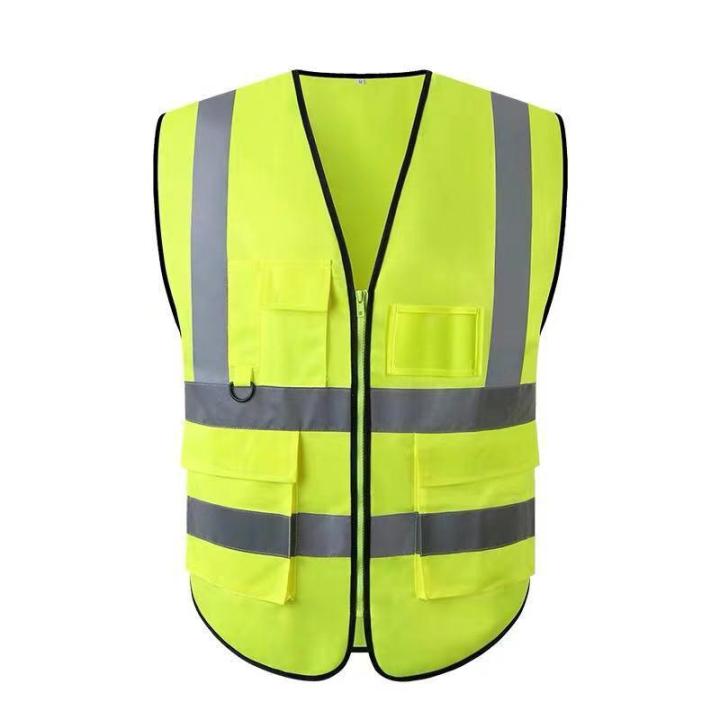 reflective-vest-ความปลอดภัยเสื้อกั๊กสะท้อนแสงสูงสะท้อนแสงเพื่อความปลอดภัยเสื้อกั๊กมีซิป