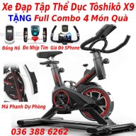 Xe đạp tập thể dục Toshiko X9 tặng máy cơ bụng + bó gối thumbnail