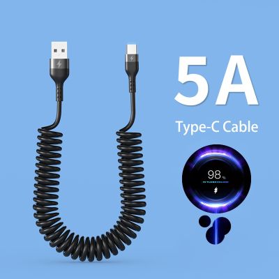 （SPOT EXPRESS）สปริง USB Type CForS20 S21POCOCharging Wire CordPhone อุปกรณ์ชาร์จ USBCable