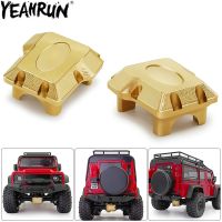 YEAHRUN 1ชิ้นเพลาหน้าหลังทองเหลืองฝาครอบ15กรัมสำหรับ TRX4M รถยนต์1/18ตีนตะขาบ RC TRX-4M Bronco Defender อะไหล่อัพเกรด