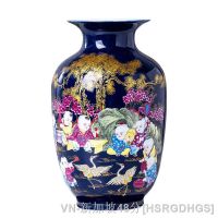 【hot】№ﺴ◇ Jingdezhen Handicraft Ceramics Chinese Vase Decoration Room Cabinet