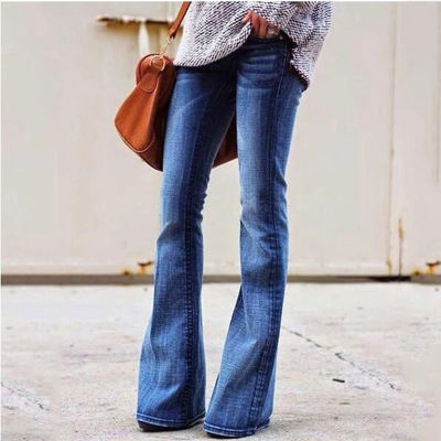 New Autumn Winter  Vintage High Waist Jeans Woman Flare Jeans For Women Skinny Denim Mom Jeans Plus Size 4XL Female Pants