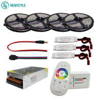 5050 RGBWRGBWW Flexible LED Strip Set With 2.4G Touch RF Remote Controller+12V Power Supply Adapter+Amplifier 5M10M15M20M