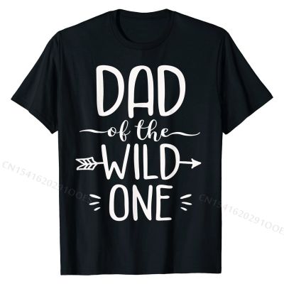 Dad Of  One Shirt Funny 1st Birthday Safari Gift T-Shirt NormalPrinted On Tops Shirt Oversized Student Top T-shirts