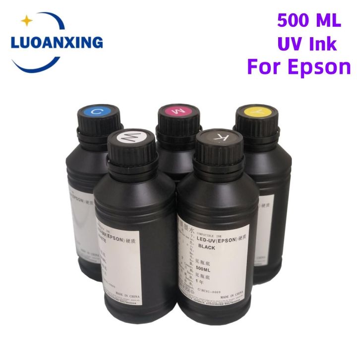 หมึก500ml250mlbottle-led-หมึกสำหรับ-epson-uv-l805-l1800-l800-r290-r330-1390-1400หมึก-uv-เคลือบเงาวานิชหมึกพิมพ์-uv-uv