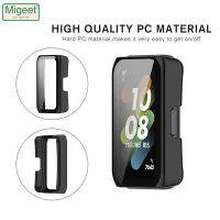 Migeet ฟิล์มเคสห่อหุ้มแบบเต็มมีเทมเปอร์ Casing PC สำหรับทุกส่วนของเครื่องแข็ง Band6สายรัดฝากระจกสำหรับ Huawei ปกป้องหน้าจอ7 6 Pro / Honor