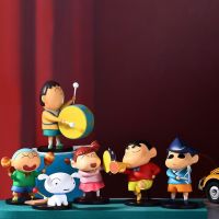 【CW】Crayon Shin Chan Figurines Collection Japanese Cartoon Movie Peripheral Toys Happy Hour Series Decoration Cartoon Model Gifts
