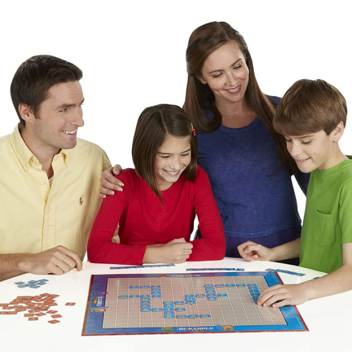 scrabble-junior-family-fun-การศึกษาเกมส์กระดานคลาสสิก-scrabble-crossword-2-4ผู้เล่นโต๊ะเล่นเกมเกมยอดนิยม