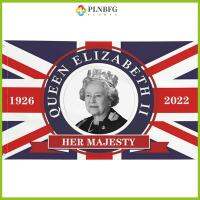 PLNBFG ที่3x5FT ขบวนพาเหรด รักชาติ Elizabeth II แบนเนอร์ราชินี1926 2022 ธงจูบิลีราชินี พระบาทสมเด็จพระเจ้าอยู่หัว ที่ระลึกถึง