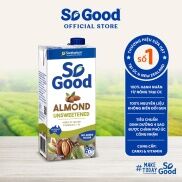 Hộp 1L sữa hạt hạnh nhân không đường hương dừa So Good Úc calo thấp