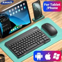 AIEACH คีย์บอร์ดสำหรับ Ipad แท็บเล็ตบลูทูธ Lenovo คีย์บอร์ดไร้สายเมาส์สำหรับเคสแป้นพิมพ์โทรศัพท์ Ios Windows