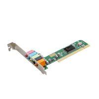 PCI การ์ดการ์ดเสียงรอบทิศทาง CMI8738ชิปเสียง4ช่อง Dropship LSK3825การ์ดเสียง S