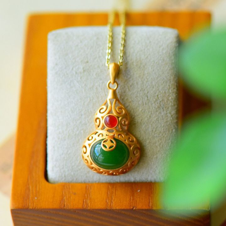 cw-hetian-calabash-pendent-ethnic-necklace-women-39-s-open-end-personality-sterl