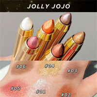 Jolly JOJOJO 6สีปากกาอายชาโดว์,ไฮไลท์เพิ่มความกระจ่างใสแท่งอายชาโดว์การแต่งตาแท้ปากกาที่ขยายตัวไหมสองหัว