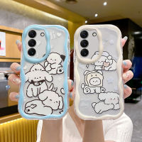 เคส A03s สำหรับ Samsung Galaxy A02s เคสแฟชั่นดีไซน์รูปการ์ตูนรูปสัตว์น่ารักลายดอกไม้สวยหรูหราเด็กหญิงเด็กชายเคสเคสซิลิโคนกันกระแทกโทรศัพท์แบบนิ่ม