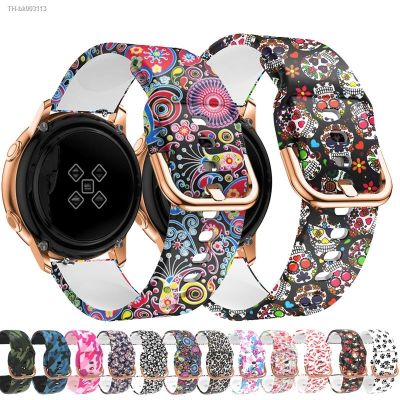 ✚☏ 20mm 22mm Silicone Strap For Samsung Galaxy Watch Gear S3 Active 2 Graffiti style strap For HuaMi Amazfit Huawei watch band