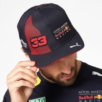 ۩☽▦ Outdoor racing cap for men and women Red Bull dome letters summer sun protection hat sweat-wicking casual universal adjustable