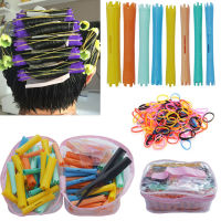 80pcs Hair Rollers Rubber Band Beauty Kit Hair Rollers Curlers Hairdressing Cold Perm Rod Hairdresser Styling Tools Accessories