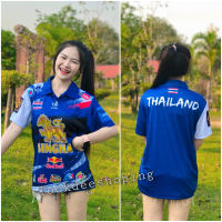 เสื้อพิมพ์ลายคอปก ผ้าดีใส่สบาย ใส่ได้ทั้งชาย-หญิง