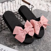 Women Casual Sandal Beach Shoes bow Slippers Flat Sandals