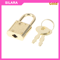 SILARA 1ชุดสี่เหลี่ยมผืนผ้าล็อคกระเป๋าเดินทางฮาร์ดแวร์ล็อค W/LOCK สำหรับไดอารี่ Book Jewelry BOX