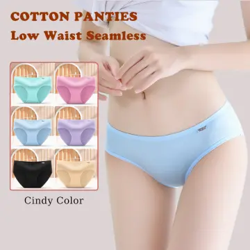 10 PCS Free Size Candy Colors Sexy Cute Women Comfort Cotton Underwear  Panties (Random Colors)