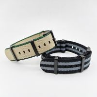 Original ●ↂ Mans French Troops Military Parachute Special Sport Nylon Strap 20mm 22mm Watch Band Straps Beige Black Grey