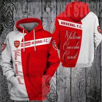 （ALL IN STOCK XZX）  Arsenal Hoodie Premier League 3D All Over Printed Type 9  (Free customized name logo for private chat, can be changed with or without zipper)