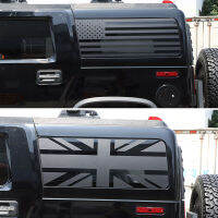 สำหรับ Hummer H2 2003-2009 H3 2005-2009รถจัดแต่งทรงผมสีดำรถด้านหลังกระจกหน้าต่างกราฟิกรูปลอกสติกเกอร์อุปกรณ์เสริมในรถยนต์