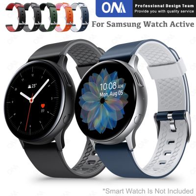 ✢☂♗ Silikonowy pasek do zegarków do zegarka Samsung Galaxy aktywny 2-pasmowy inteligentny pasek do wymiany Correa do zegarka Samsung Active 2