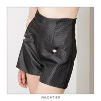 [VALENTIER] RE-EDITION Black Sparkle Dots Shorts กางเกง กางเกงขาสั้นสีดำ กางเกงลายจุด กางเกงเอวสูง ชุดออกงาน เสื้อผ้าแฟชั่นผู้หญิง