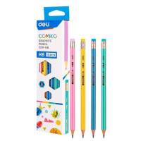 ดินสอ ไม้ HB Deli C011-HB Graphite Pencil HB ดินสอ ทรงหกเหลี่ยม แพ็ค 12 แท่ง พร้อมส่ง ในไทย