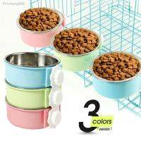 Pet Feeding Bowl Hanging Non-Slip Cats Dogs Food Bowls Stainless Steel Puppy Water Feeder Can Be Fixed On The Cage Pets Supplies