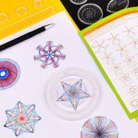 28Pcs Reusable Drawing Toy Set Gears Wheel Painting Accessories Easy to Use SASW666