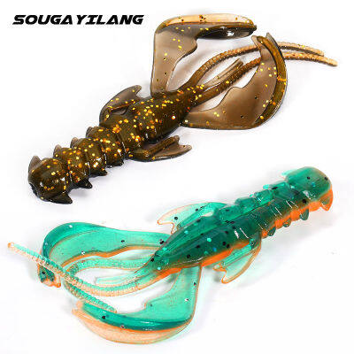 Souilang Crazy Lures 60Mm 1.8G 10Pcs 20Pcs Soft Lure เหยื่อตกปลากุ้ง Lobster Soft พลาสติก Lure เหยื่อตกปลา