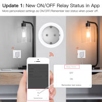 Tuya Smart Plug ซ็อกเก็ตอัจฉริยะที่รองรับบลูทูธทำงานร่วมกับ Alexa Home AC90-240V พร้อมฟังก์ชั่นจับเวลาอุปกรณ์ในครัวเรือน